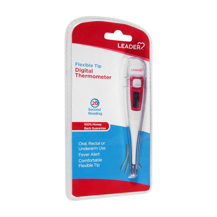 Leader Health Care Leader Digital Thermometer, 60-Second Read, Accurate Oral & Underarm Use (9-Pack) Medical Thermometers Lavender