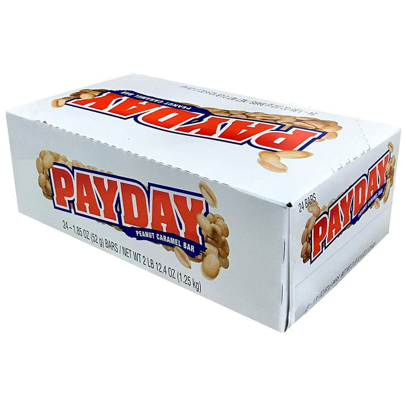 PayDay PAYDAY Peanut Caramel Full Size Candy Bars, 1.85 oz, 24 Count Box Candy & Chocolate White Smoke