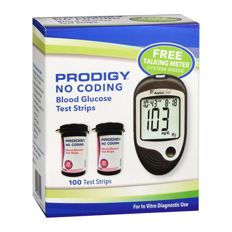 Prodigy Test Strips Prodigy Test Strips No Coading Blood Glucose With Meter Blood Glucose Test Strips White Smoke