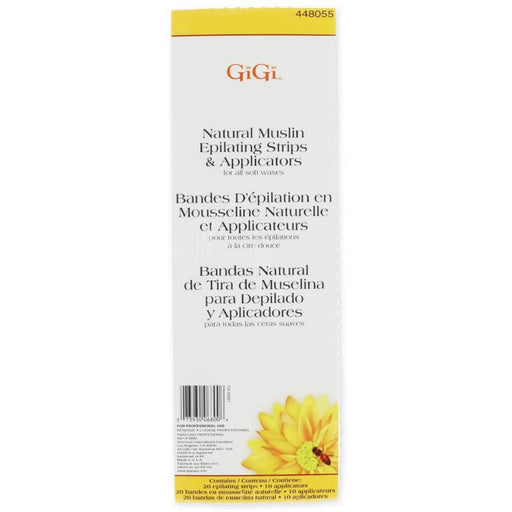 GiGi GiGi Natural Muslin Epilating Strips & Applicators Combo#6 Bath & Body Lavender