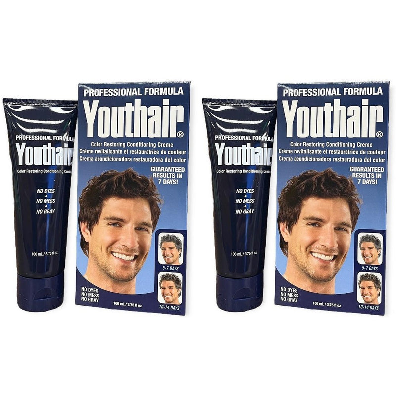 Youthair Youthair Natural Hair Color And Conditioner Creme For Men - 8 Oz Hair Color White Smoke