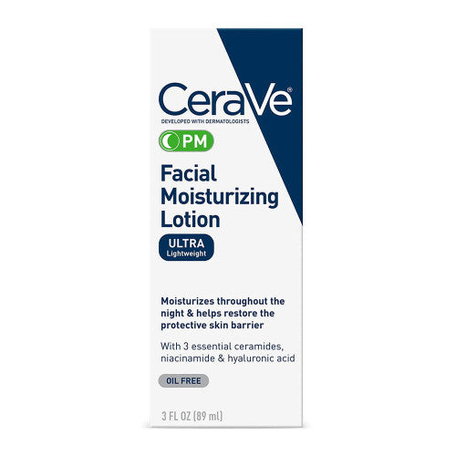 Cerave Cerave Facial Moisturizing Lotion Pm, 3 Oz Lotion & Moisturizer White Smoke