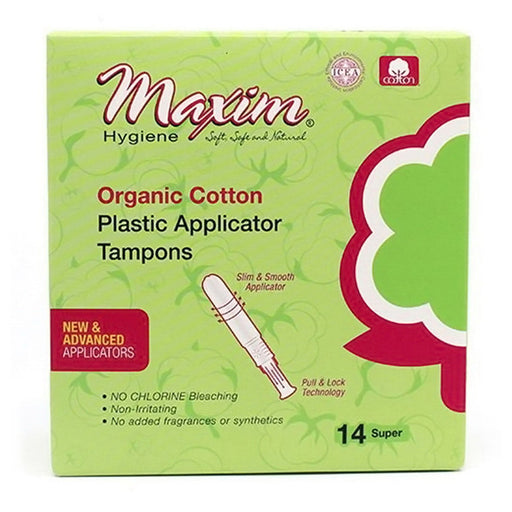 Maxim Liners and Pads Maxim  Organic Tampons Pa Supr 14 Tampons Dark Khaki