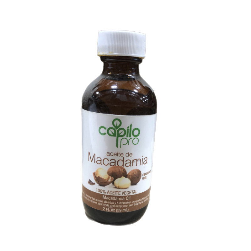 Capilo Capilo 22793 - Pro Macadamia Oil - 2 Fl. Oz. - Box: 24 Units - Loc: L3 Cuticle Cream & Oil White Smoke