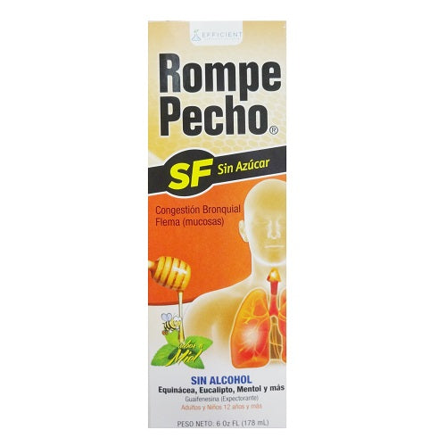 Rompe Pecho Rompe Pecho Expectorant, Sugar Free, Honey Medicine & Drugs Light Gray