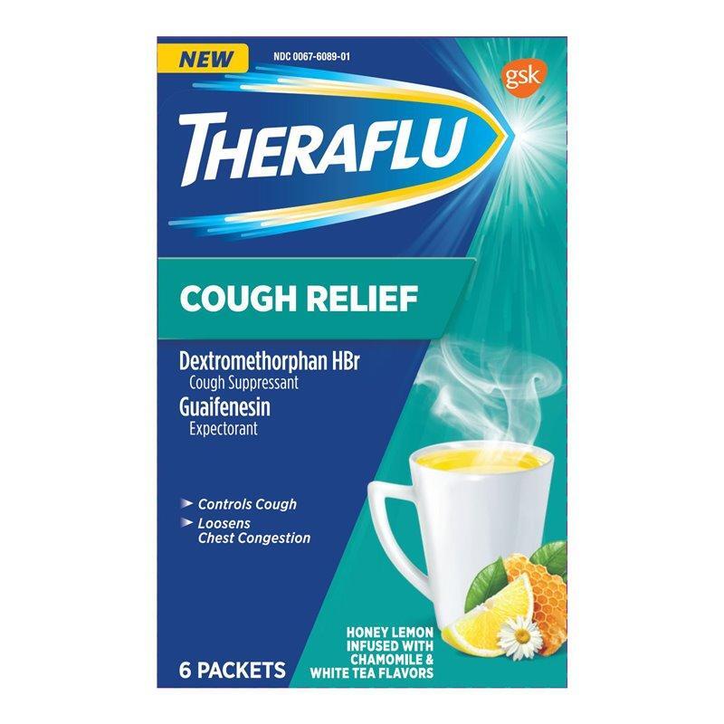Theraflu Theraflu Cough Relief, Honey Lemon Infused, Packets Health & Beauty Midnight Blue