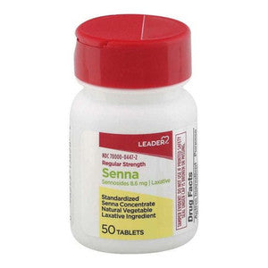 Leader Leader Regular Strength Senna Laxative Tablets Medicine Cabinets Lavender