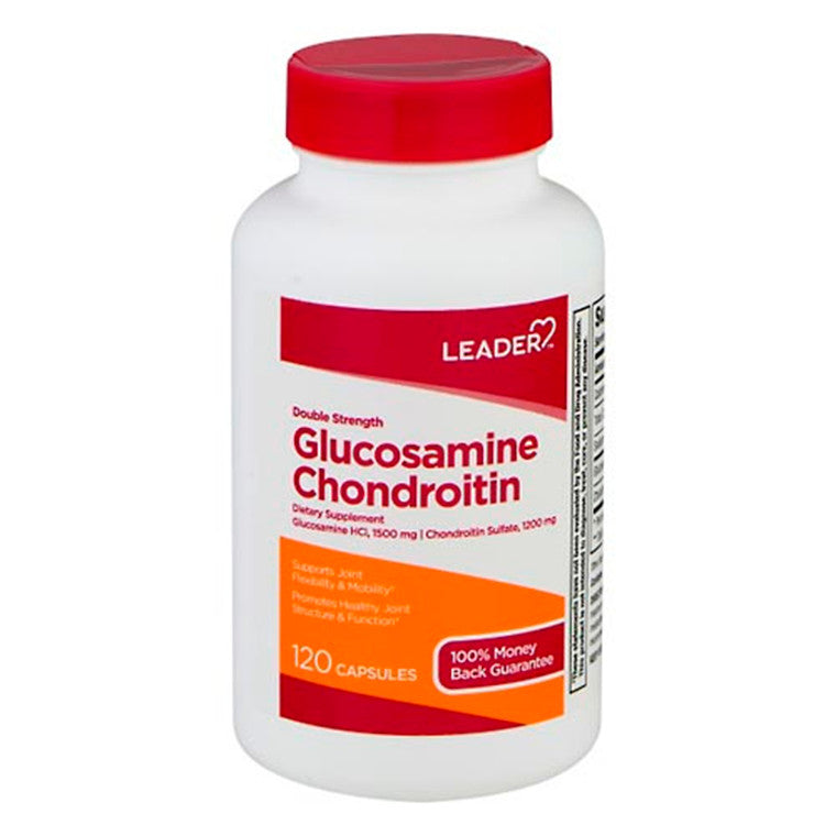 Leader Leader Glucosamine Chondroitin - Double Strength - 120 Capsules Vitamins & Supplements White Smoke
