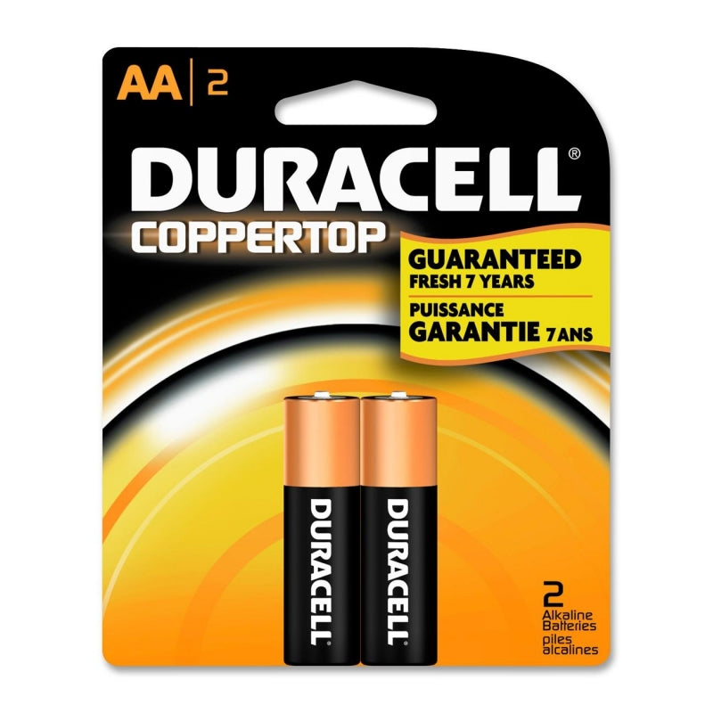 Duracell Duracell Coppertop Alkaline AA Batteries Batteries Black