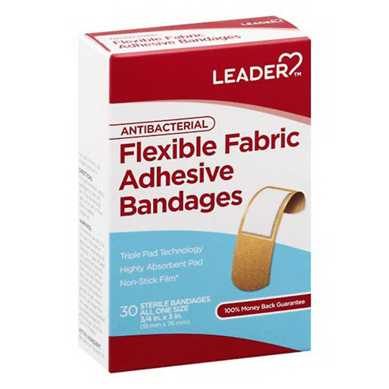 Leader Leader® Antibacterial Flexible Fabric Bandages – All One Size First Aid Misty Rose