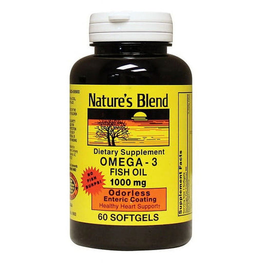 Nature's Blend Nature's Blend Omega-3 Fish Oil - 1000 Mg - Softgels Vitamins & Supplements White Smoke