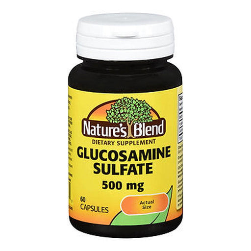 Nature's Blend Nature's Blend Glucosamine Sulfate 500 Mg Capsules 60 Ct Vitamins & Supplements White Smoke