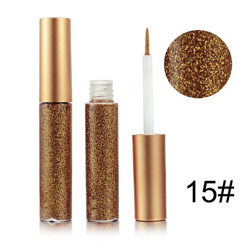 EpiLynx Shimmer & Shine Glitter Eyeliner – Vegan, Allergen-Free, Long-Wearing Eyeliner White Smoke 15 brown