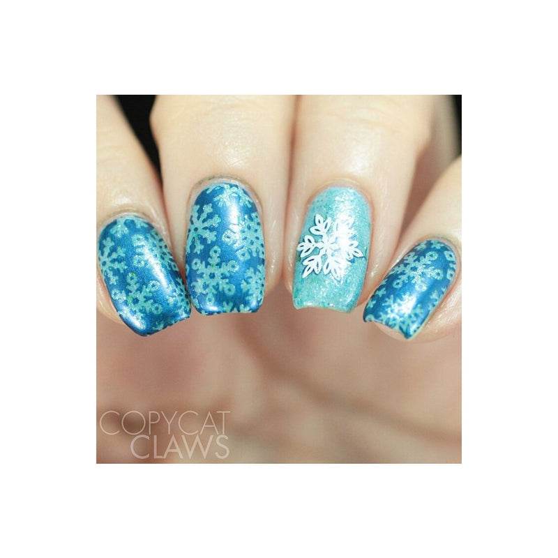 UberChic Beauty Happy Christmas, (Christmas-04) Stamping Plate Rosy Brown