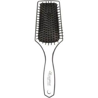 Creative Pro Hair Tools Static Free Detangling Paddle Hair Brush Hair Brush White Smoke CRP-SM