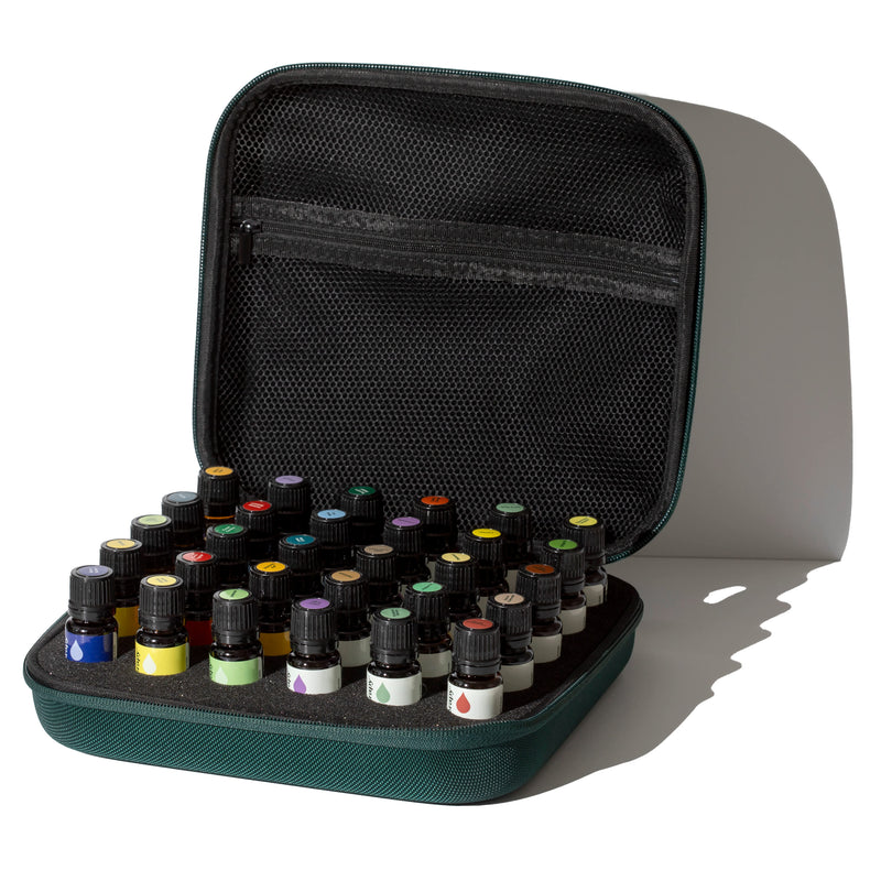 Plant Therapy 15 & 15 Essential Oil Set with Carrying Case Essential Oil White Smoke