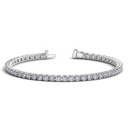 Bids.com Lab Grown Round Diamond Tennis Bracelet in 14k White Gold (6 cctw F/G  VS2/SI1) Bracelets White Smoke 7 / White Gold