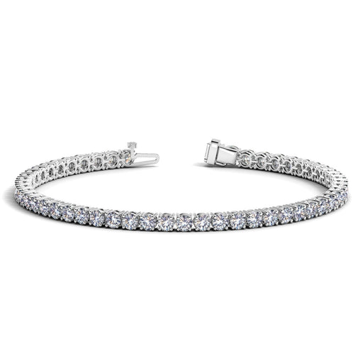 Bids.com Lab Grown Round Diamond Tennis Bracelet in 14k White Gold (6 cctw F/G  VS2/SI1) Bracelets White Smoke 7 / White Gold
