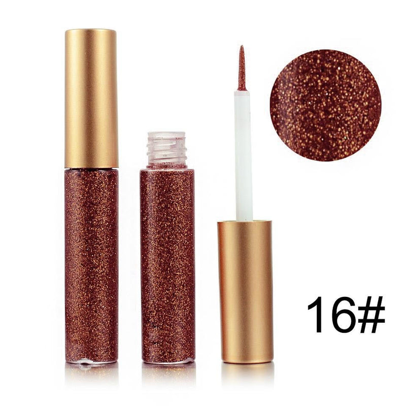 EpiLynx Shimmer & Shine Glitter Eyeliner – Vegan, Allergen-Free, Long-Wearing Eyeliner Dark Slate Gray 16 earth brown