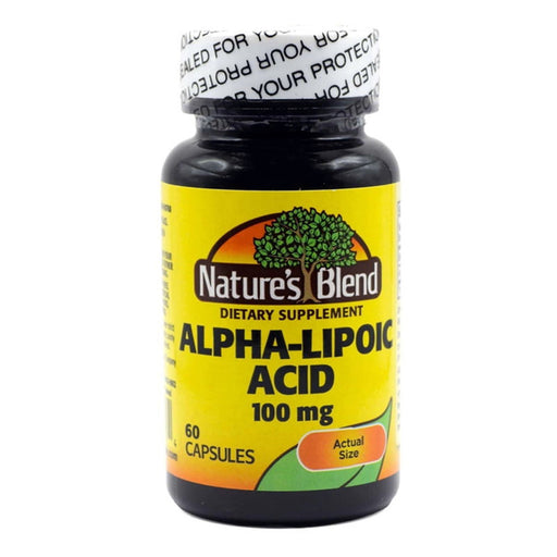 Nature's Blend Nature's Blend S 100 Mg Alpha Lipoic Acid Capsules 60 ct Vitamins & Supplements White Smoke