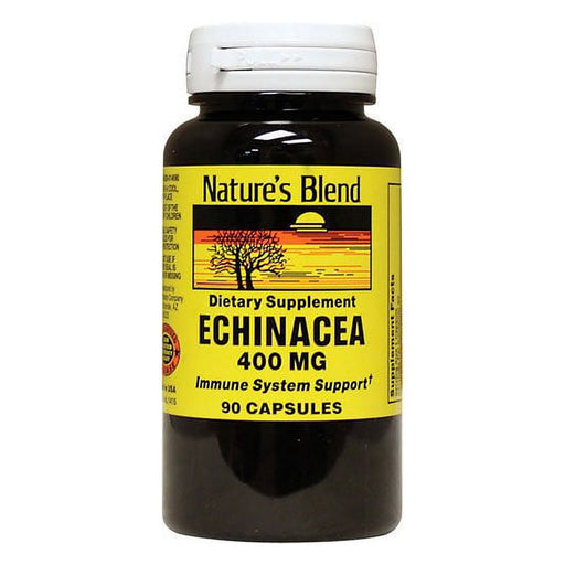 Nature's Blend Nature's Blend S Echinacea 400 Mg 90 Capsules Vitamins & Supplements Black