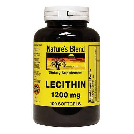 Nature's Blend Nature's Blend Lecithin, 1200 Mg Capsules  100 Ct Vitamins & Supplements White Smoke