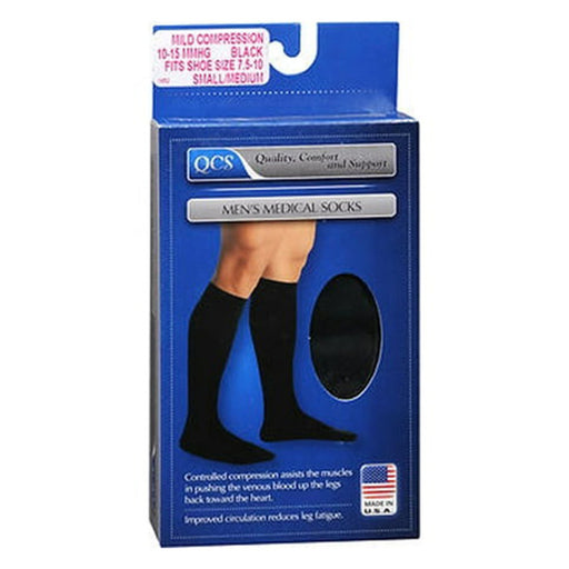 Scott Specialties Loving Comfort Dress Socks  Knee High Closed Toe Men's 10-15Mmhg  Black -Small/Medium Medical Dark Slate Blue