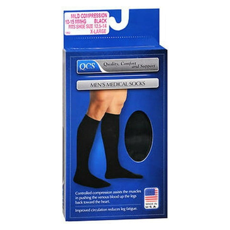 Scott Specialties Scott Specialties QCS Men's Medical Socks – Mild Compression (2 Pairs, Black) Health & Beauty Midnight Blue
