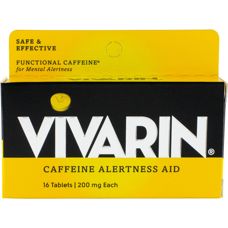 Vivarin Vivarin Caffeine Alertness Aid, 200 Mg, Tablets Health & Beauty Black