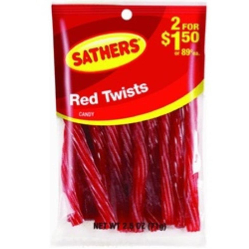 Sathers Sathers Sthr 2/1.5 Red Twists Chips White Smoke