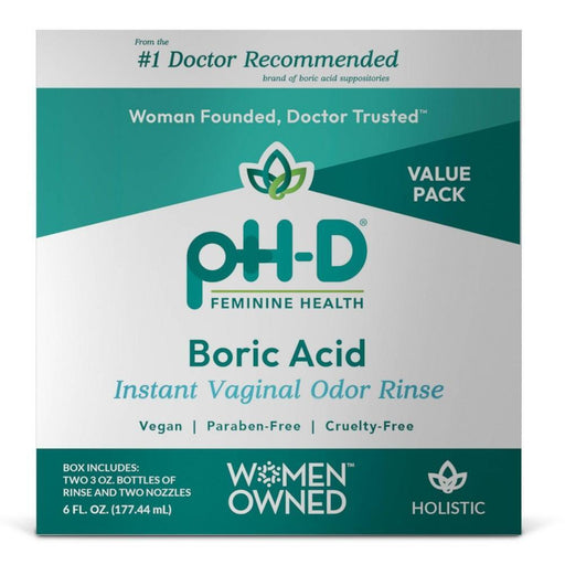 pH-D Feminine Health pH-D Feminine Health P H Vaginal Odor Rinse, Instant, Boric Acid 6 Fl Oz Health & Beauty Gray
