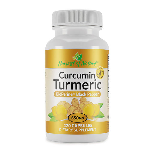 Harvest of Nature Harvest of Nature® Curcumin Turmeric – 650 MG – Capsules Health & Beauty Gray