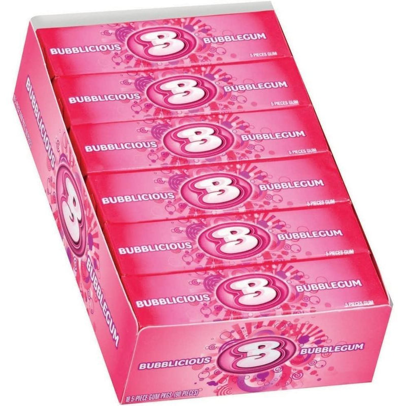 Bubblicious Bubblicious Original Bubble Gum 5-Piece Pack Candy & Chocolate White Smoke