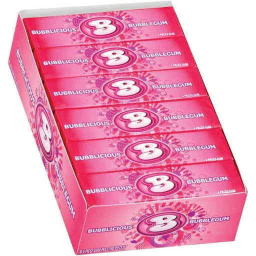Bubblicious Bubblicious Original Bubble Gum 5-Piece Pack Candy & Chocolate White Smoke