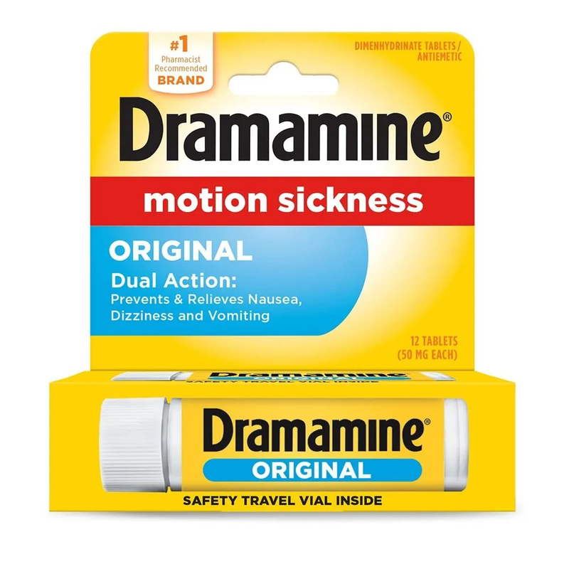 Dramamine Dramamine Tablets Original Formula 50 Mg Motion Sickness Relief Health & Beauty White Smoke