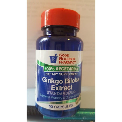 Good Neighbor Pharmacy Good Neighbor Pharmacy GNP Ginkgo Biloba Extract, 50 Capsules Fitness & Nutrition Tan