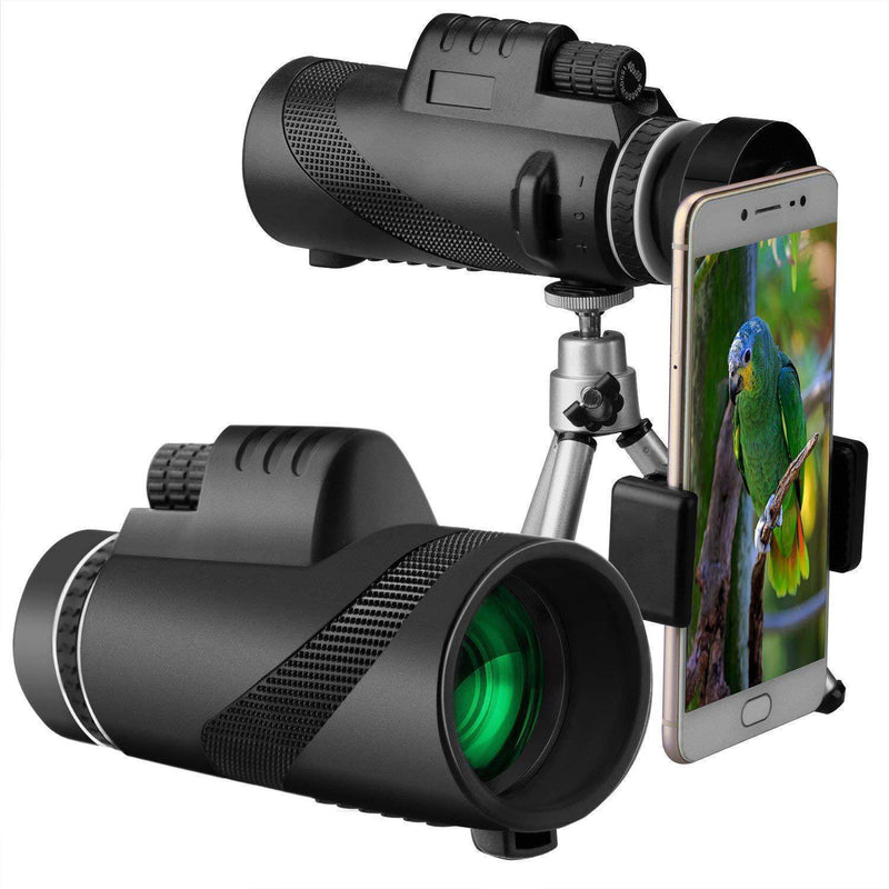 SmartPursue™ Handheld monocular telescope Mini Binoculars White Smoke Black / 40X60,Black / 80x100
