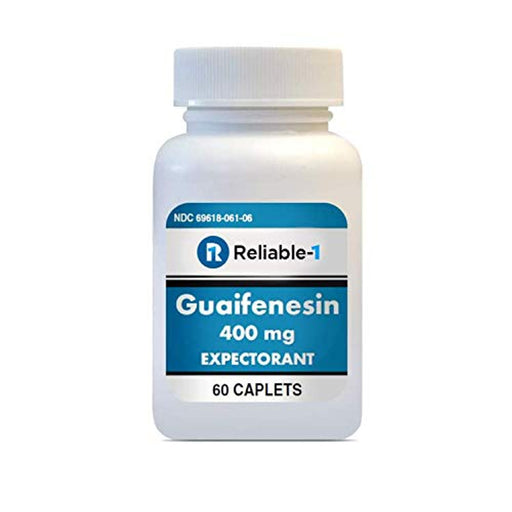 Reliable 1 Guaifenesin Expctrn Tabs  400 Mg  60 Ct Vitamins & Supplements Light Gray