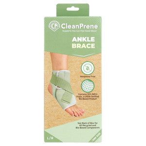 cleanprene CleanPrene™ Sustainable Ankle Brace – Biobased Support (One Size Fits Most) Tortillas & Wraps Light Gray