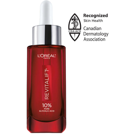 L'Oreal Paris L'Oreal Paris Revitalift Derm Intensives 10% Pure Glycolic Acid Face Serum, 1 Oz Health & Beauty White Smoke