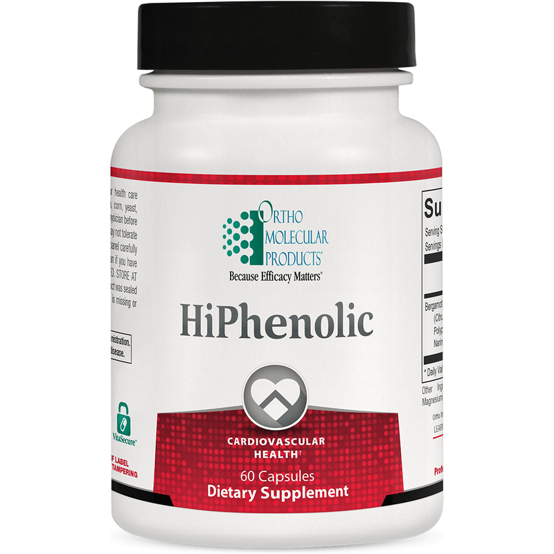 Ortho Molecular Products Ortho Molecular Products HiPhenolic Dietary Supplement 60 Capsules Dietary Supplement Dark Slate Gray
