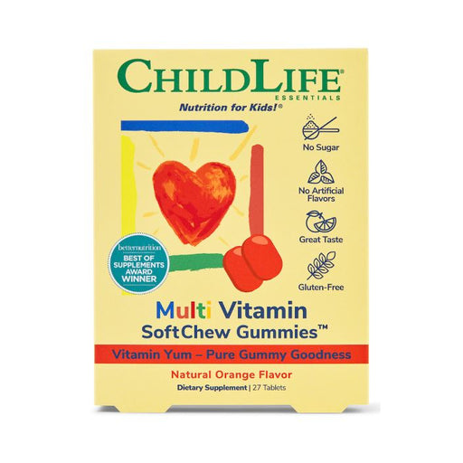 ChildLife ChildLife® Essentials Multi Vitamin & Mineral – Natural Orange Flavor (Soft Melt Tablets) Vitamins & Supplements Khaki