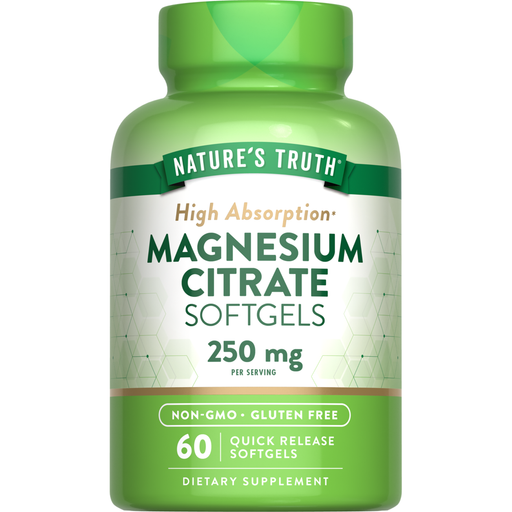 Nature's Truth Nature's Truth Magnesium Citrate, High Absorption, 250 Mg, Softgels Vitamins & Supplements White Smoke