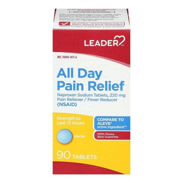 Leader Health Care Leader Health Care All Day Pain Relief Tablets Medicine Cabinets White Smoke