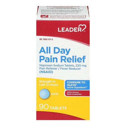 Leader Health Care Leader Health Care All Day Pain Relief Tablets Medicine Cabinets White Smoke