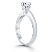 Bids.com 14k White Gold Solitaire Cathedral Engagement Ring Rings White Smoke 4 / White Gold,4.5 / White Gold,5 / White Gold,5.5 / White Gold,6 / White Gold,6.5 / White Gold,7 / White Gold,7.5 / White Gold,8 / White Gold,8.5 / White Gold,9 / White Gold