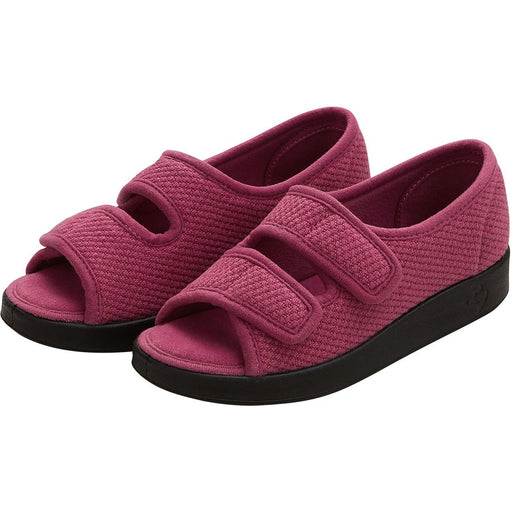 Silvert s Silvert s Womens Easy Closure Sandal For Indoors & Outdoors Rose Petal Medical Supplies White Smoke