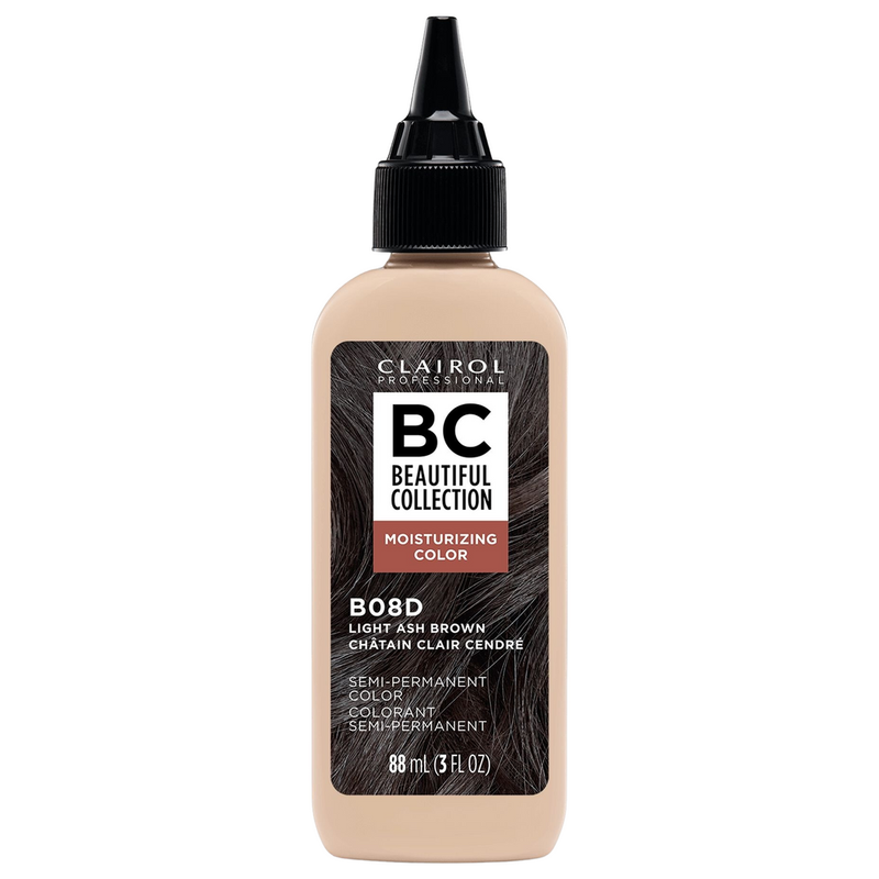Clairol Professional Clairol Professional Beautiful Collection B08D Light Ash Brown 3 Oz Hair Color White Smoke