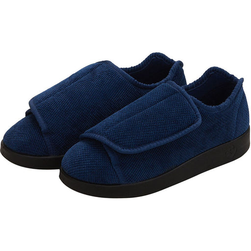 Silverts Silverts Slippers - Navy Blue, Size 11 / 2X-Wide Shoes White Smoke