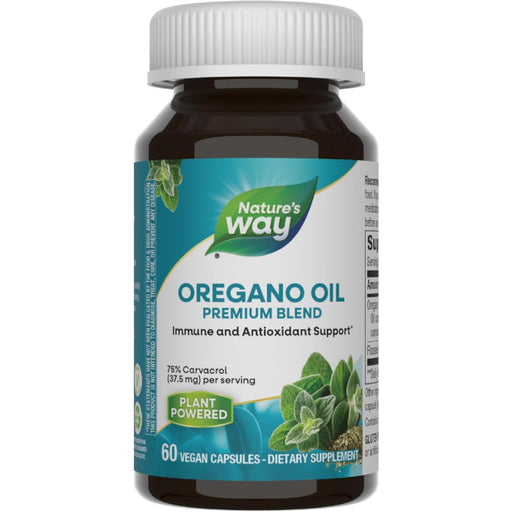 Nature's Way Nature's Way Standardized Oregano Oil Vegan Capsules Vitamins & Supplements Gray